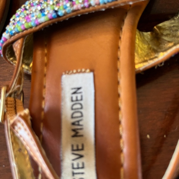 Steve Madden Girls Sandals sz 3 - Picture 3 of 4